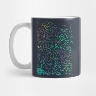 Mount Everest Base Camp Topographic Map Mug